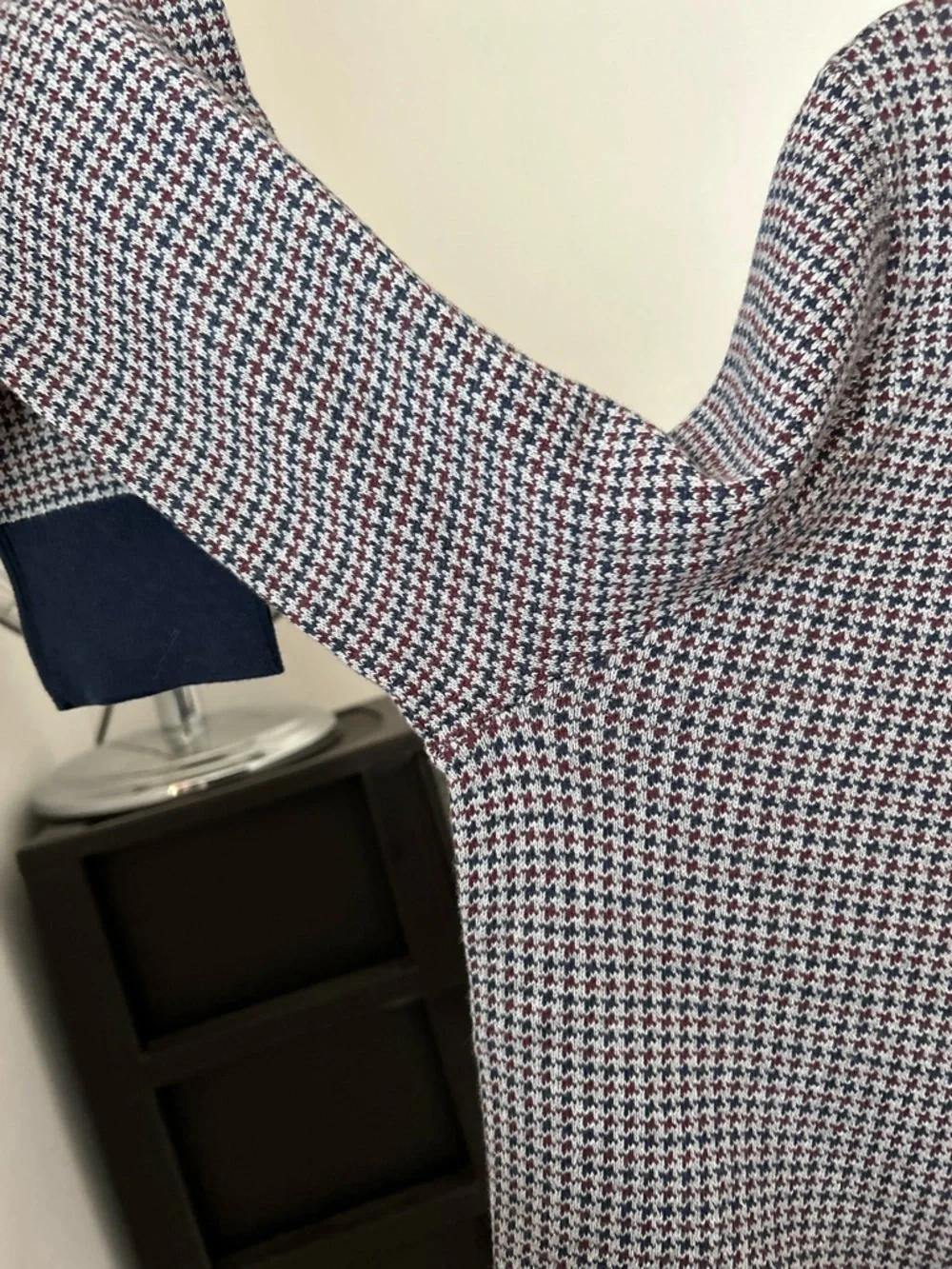 J. Crew Houndstooth Crewneck Pullover Knit Sweater